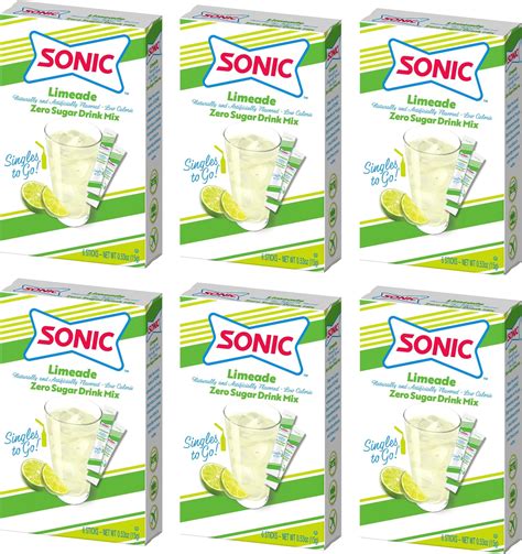Amazon.com : SINGLES TO GO! Sonic Limeade Singles to Go Drink Mix ...