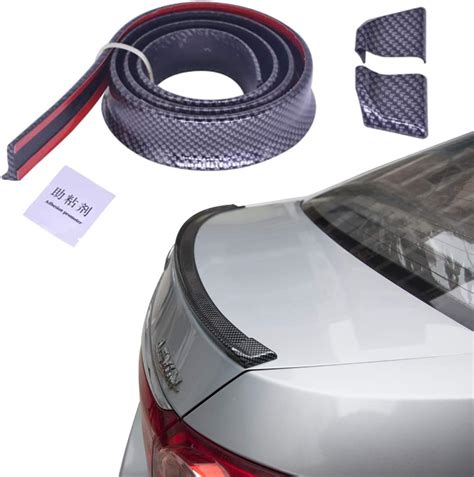 Malin Black Carbon Fiber Car Trunk Spoiler Lip India | Ubuy