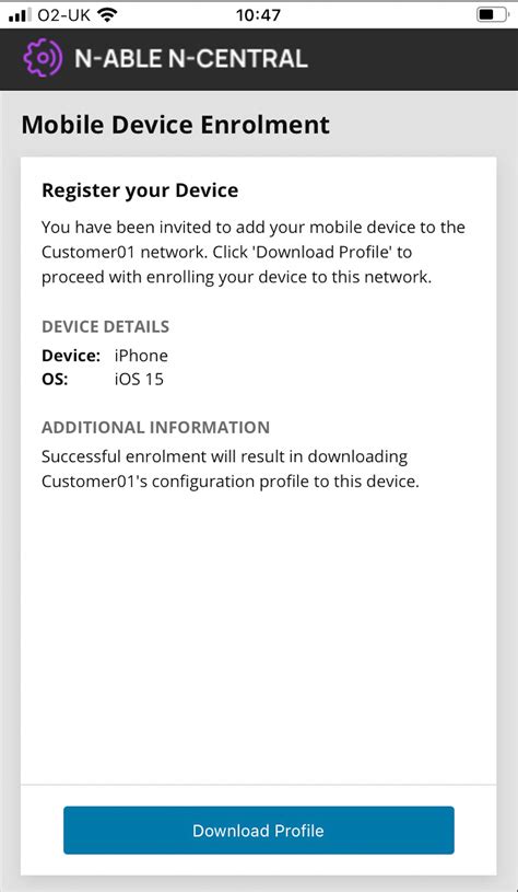Enroll iOS devices