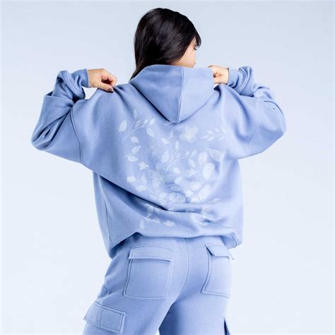 DFYNE Tracksuits Discount - Dfyne Lanyi Edit Oversized Hoodie Soft Blue
