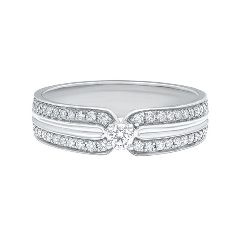 Buy Aukera Solitaire Studded Band Ring for Women at Best Price
