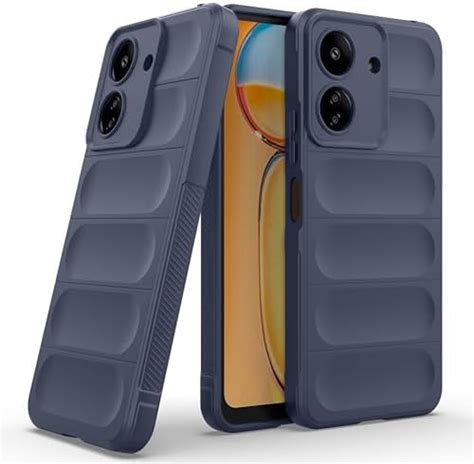 Amazon Basics Back Case Cover for Poco C65 (Silicone_Sapphire) : Amazon.in