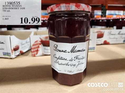 1390535 BONNE MAMAN STRAWBERRY JAM 750 mL 10 99 - Costco East Fan Blog
