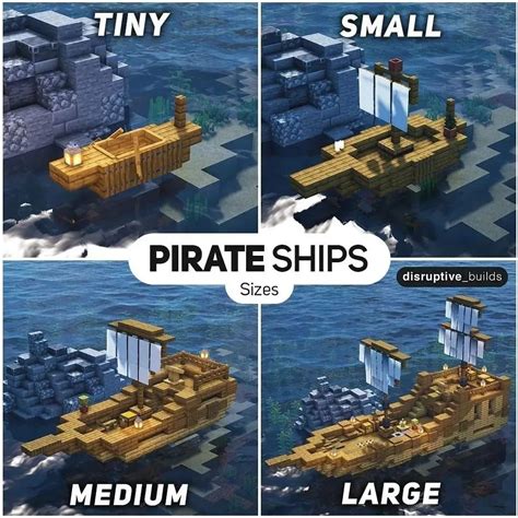 Minecraft Pirate Ship Tutorial 的图像结果