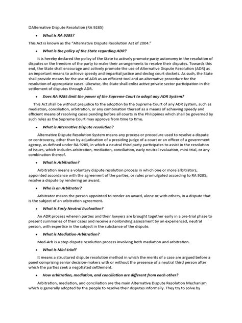 Alternative Dispute Resolution Guide 的图像结果