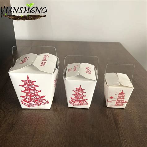 Chinese Take out Boxes 32 Oz / Quart Size Party Favor and Food Pail - Take out Box and Chinese ...