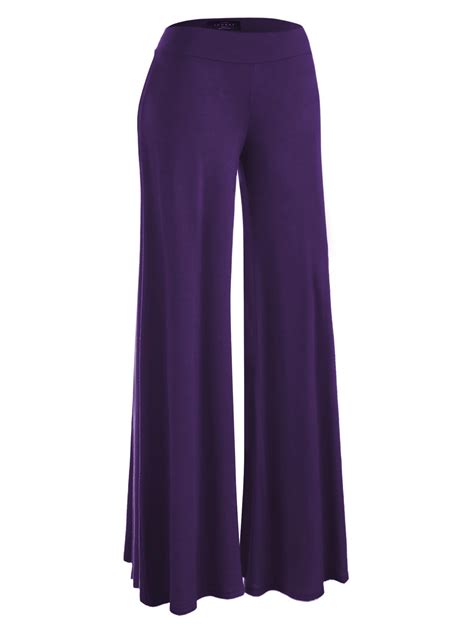 MBJ WB1104 Womens Wide Leg Palazzo Lounge Pants XXL DARK_PURPLE ...