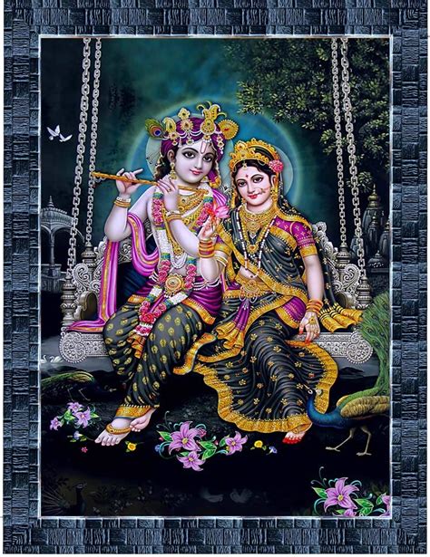 LiveArts Radha Krishna Painting Home or Office Decorative Gift Item ...