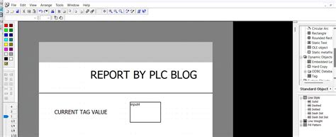 Siemens WinCC SCADA Report Print Job in Report Designer