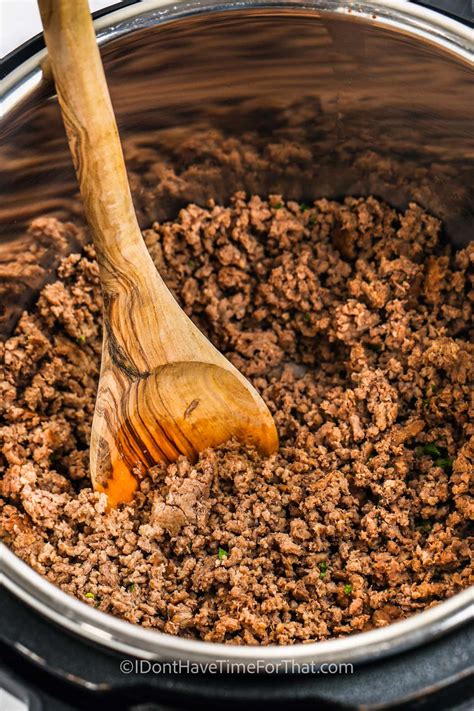 Instant Pot Frozen Ground Beef - I Don't Have Time For That!