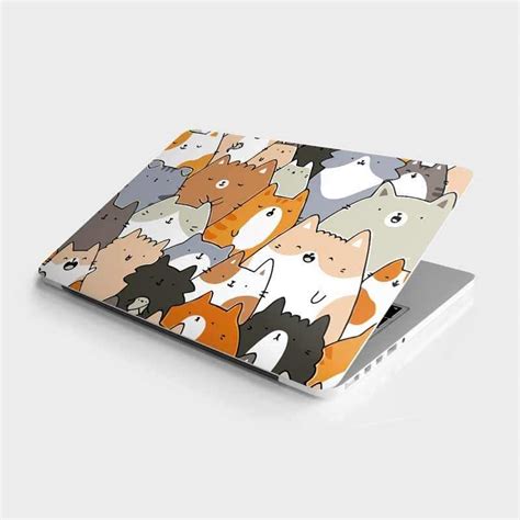 Cat Pattern Laptop Skin - Buy best quality stickers, sticker packs and ...