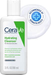 CeraVe Hydrating Cleanser For Dry Skin with Ceramides & Hyaluronic Acid ...