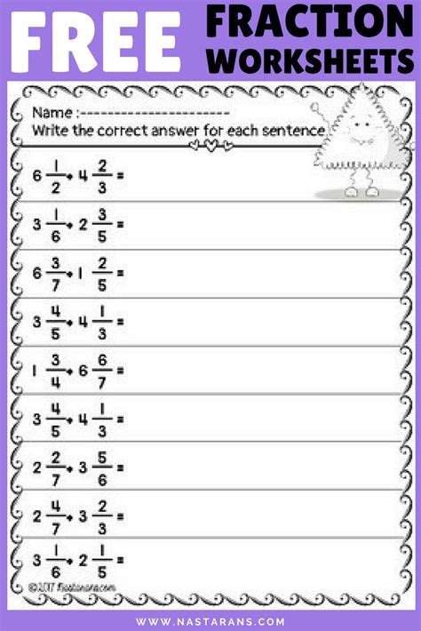 Image result for Adding Mixed Number Worksheet