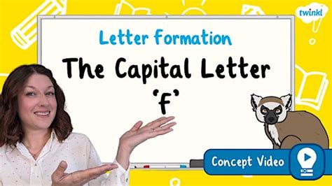 The Capital Letter 'F' | KS1 Letter Formation Handwriting Concept Video