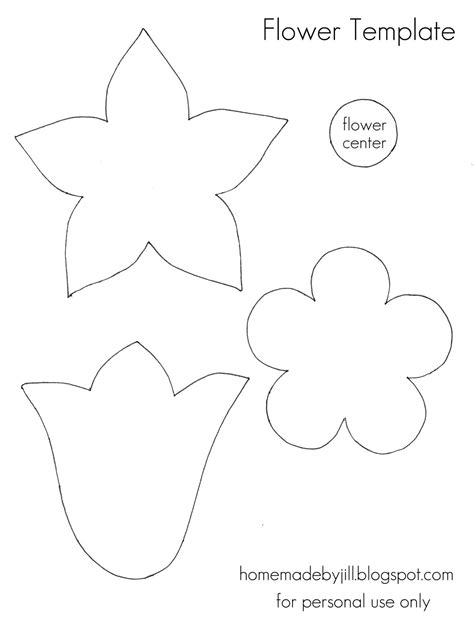 Printable Flower Template - Printable Free Templates