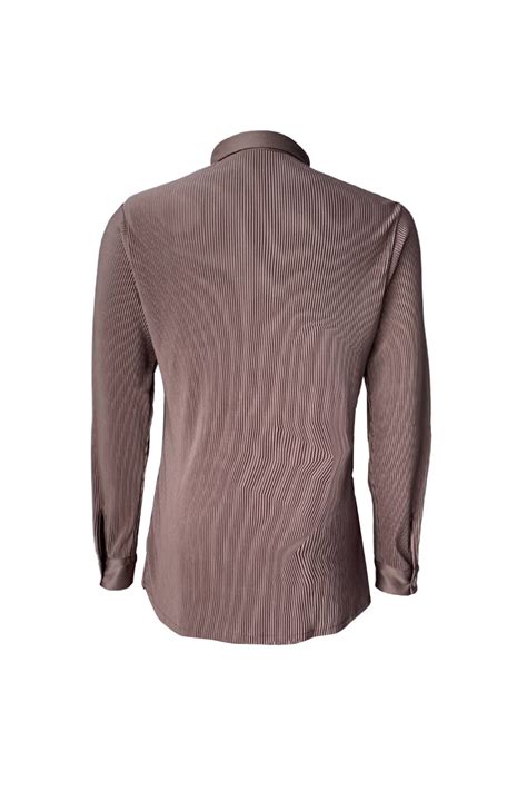 Brown Pleated Shirt – dash and dot