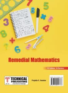 Remedial Mathematics for B. PHARMACY - PCI Syllabus - textbook: Buy ...