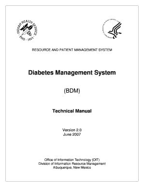Fillable Online ihs Diabetes Management System (BDM) Fax Email Print ...