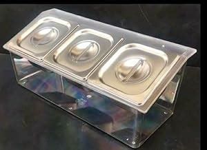 Shoppers Hub PNQ PC Table Top GN PAN Holder, Fits 3 Pans- Size:1/6 ...