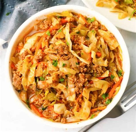 Ground Beef And Cabbage Casserole