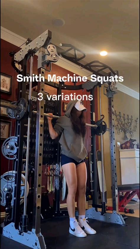 Smith machine squats 3 variations know the difference – Artofit