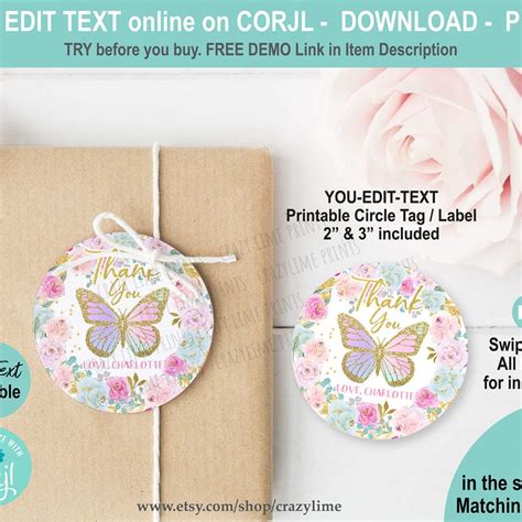 Image result for Butterfly Size Label