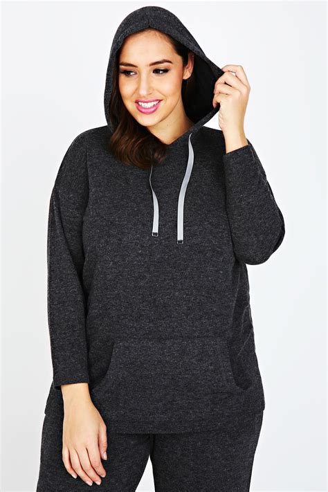 Charcoal Marl Pullover Hoodie | Plus size outfits, Clothes, Plus size ...