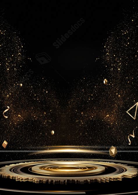 Gold And Black Background Design
