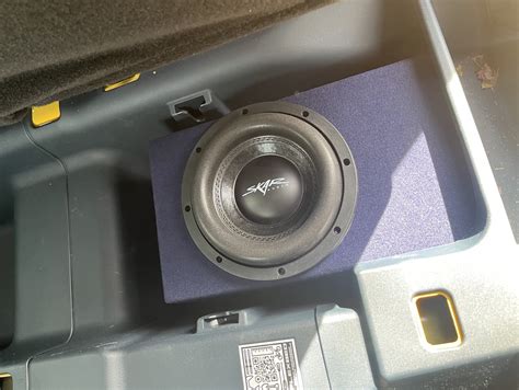 Zero-modification custom built square Subwoofer for under rear seats | MaverickTruckClub - 2022 ...