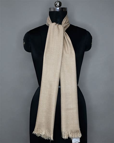 Sumptuous Pashmina Scarf Light Brown