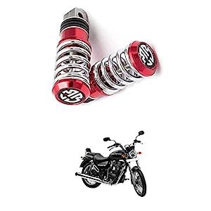 XZRTZ Motorcycle UniV-ersal 8mm Foot Pegs ,1 Pair CNC Aluminum ...