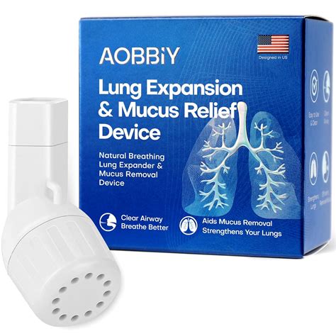AOBBIY Mucus Clearance and Lung Expansion Device, Breathing Exercise ...