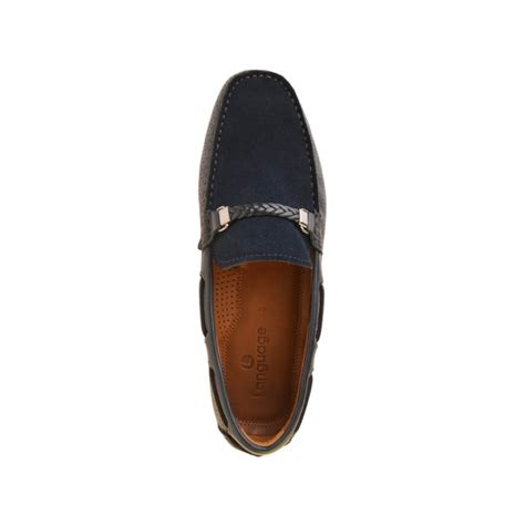 Buy Language Men Navy-Blue Casual Loafers Online | SKU: 194-813-17-40 ...