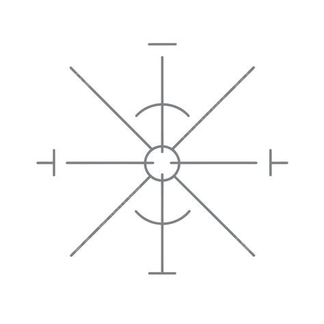 Crosshair Symbol Vector Illustration Design Illustration, Lineal Icon ...