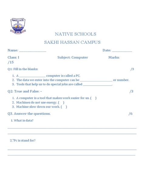 Image result for Computer Exm Paper