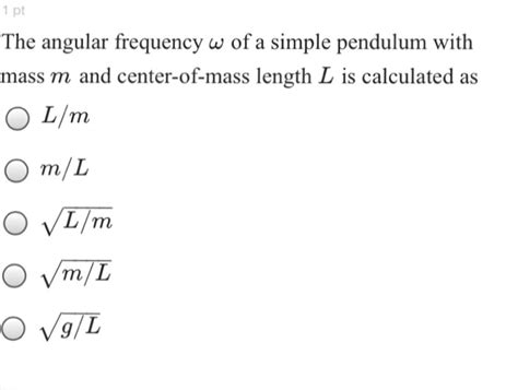 Image result for Angular Frequency Pendulum