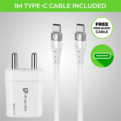 Boost PD25 25W PD-PPS charger with Type C port + PD Cable (1m) UM1137C ...