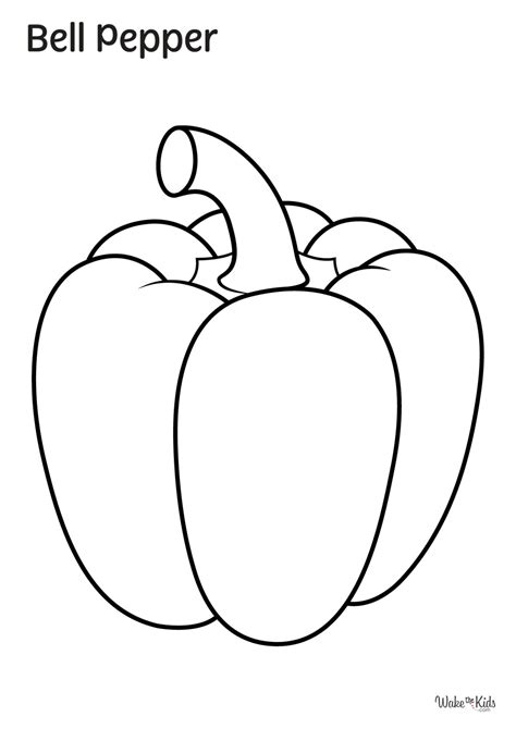 Bell Pepper Coloring Pages (Free Printable PDFs) | WakeTheKids