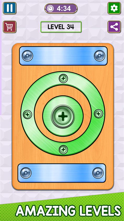 Nuts & Bolts Screw Puzzle Games - Unscrew To Free Nuts & Sort Brain ...