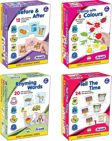 Buy Frank Early Learning Puzzles & Games for Kids- Combo Pack of 4 ...