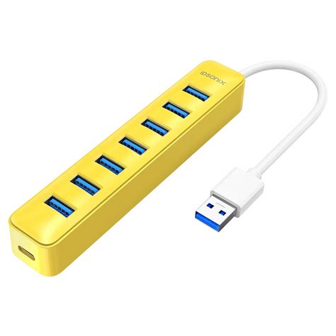 Buy iDsonix Powered USB hub, 7-Port USB 3.0 hub, 15W,5Gbps HighSpeed ...