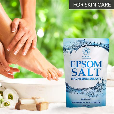 Epsom Salts Bath 35 Oz - 1000g - 100% Pure & Natural Epsom Salt 1 kg - Concentrated Magnesium ...