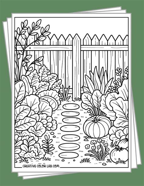 13 Free Garden Coloring Pages | PDF Printables