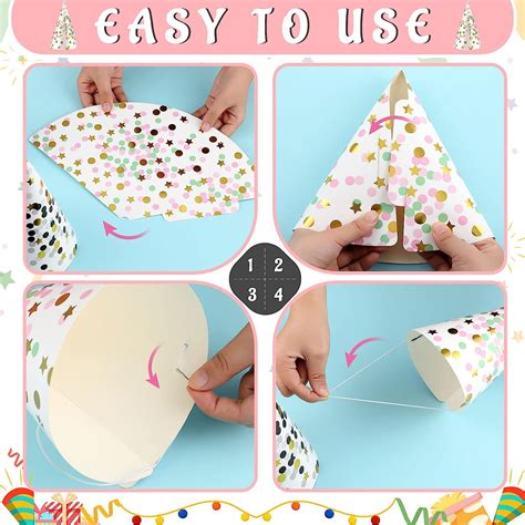 Buy Birthday Party Hats 20 Pcs Assorted Paper Birthday Hat for Kids ...