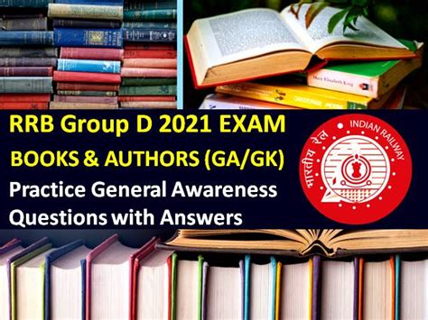 RRB Group D 2021 Exam Important Books & Authors GA/GK Questions with ...