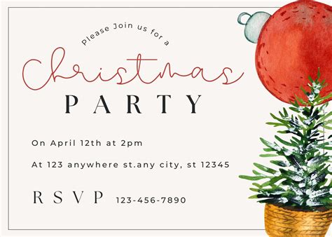 Christmas Party Invite at viirafaelblog Blog