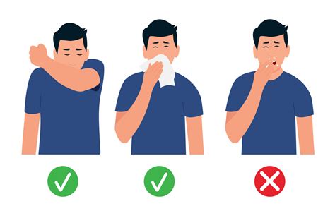 Man sneezes in elbow and napkin.The boy does not cover his mouth before sneezing. How to sneeze ...