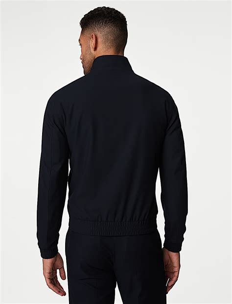 Buy Funnel Neck Stretch Bomber Jacket at Marks & Spencer