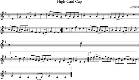 High-Caul Cap on folk tune finder