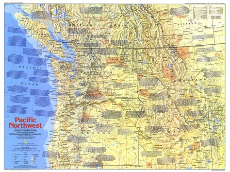 Pacific Northwest Map 1986 Side 1 | Maps.com.com